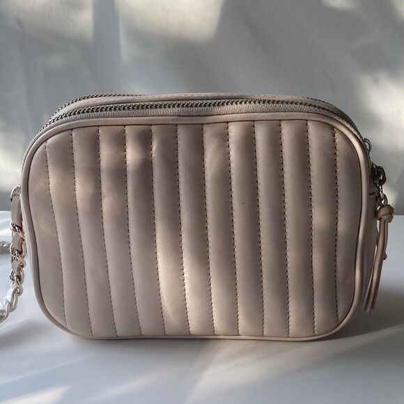 Mark And Graham The Quilted Crossbody Pink Leather Monogram LSH Bag Purse READ! - Picture 4 of 16